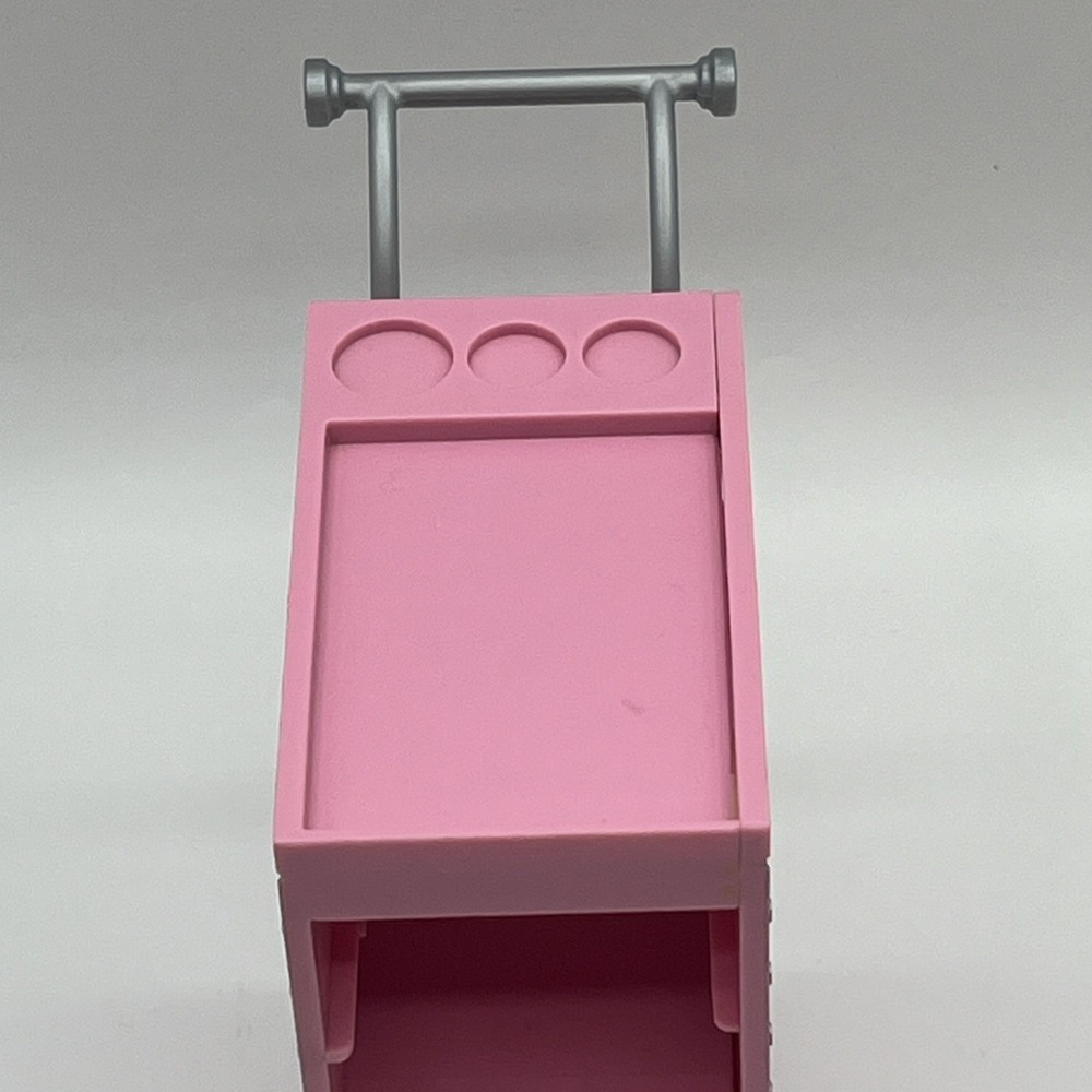 Barbie Airplane I can be flight attendant refreshment Cart 2012 W/food Tray - Picture 6 of 11